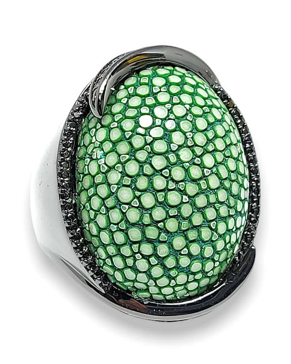 Accen Ring Jade Green, women jewelry