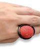 Accent Ring Coral Red, red ring, ring for women