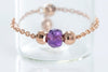 women jewelry-Bead Amethyst Rose Chain Ring-Chatoyant