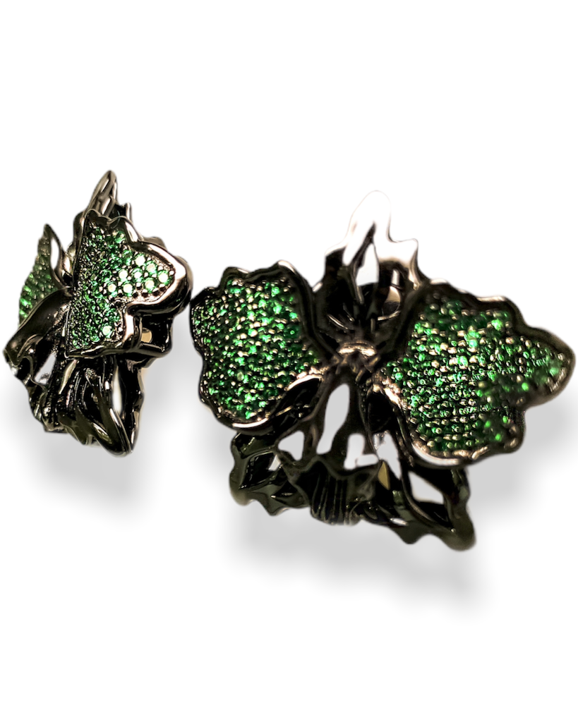 Butterfly Jade module Earrings