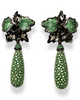 Butterfly Jade Green Earrings