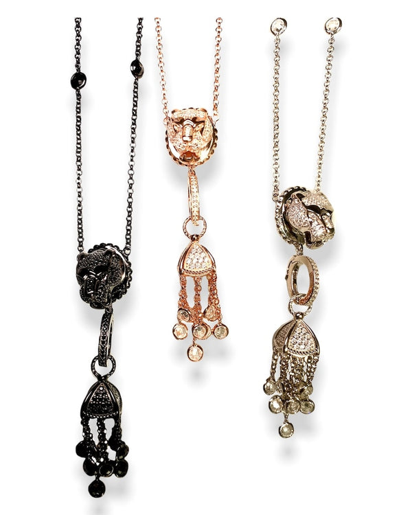 Leopard Necklaces by  boredom left jewelry