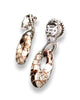 leather earrings with leopard 